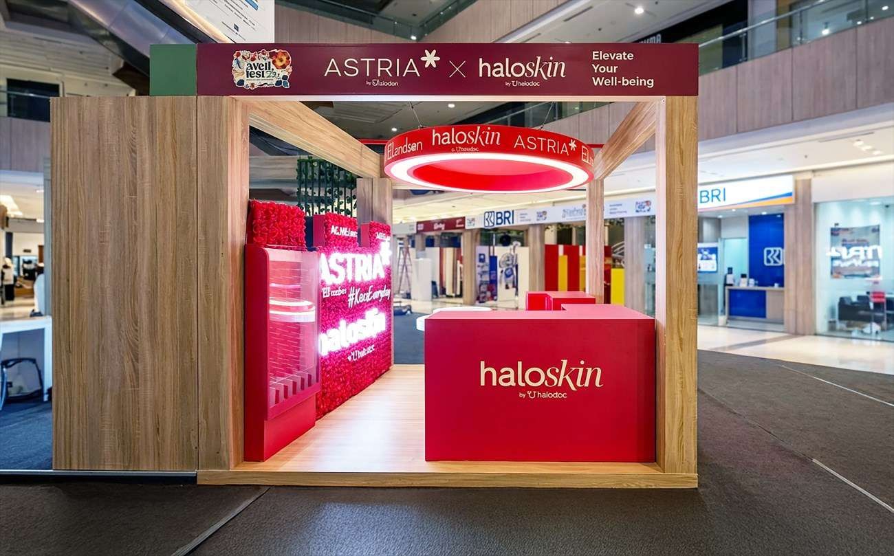 Booth Astria di Wellfest 2025 pemenang Best Booth Design